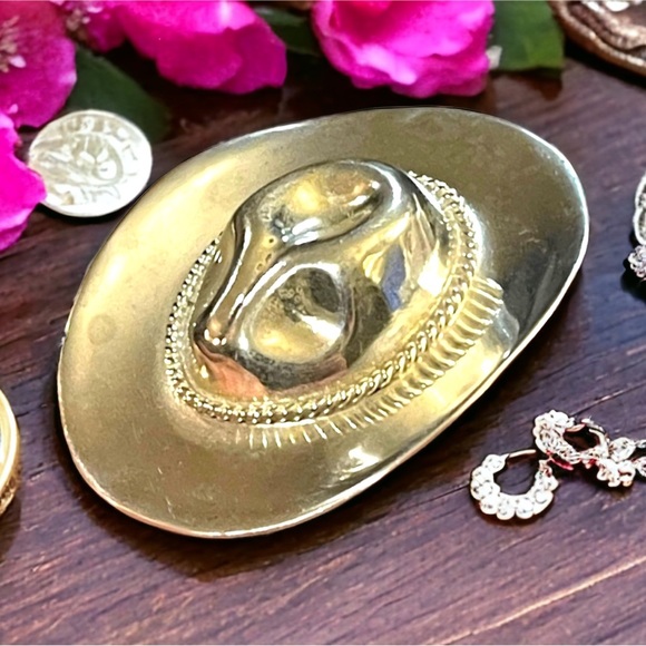 Sterling Mexico TS 77 Cowboy Hat Southwestern Brooch Pin - Picture 2 of 11